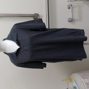 George Medium dark gray short sleeve collared shirt is in EUC